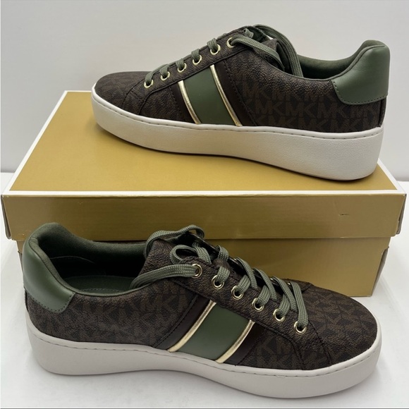 MICHAEL KORS Poppy Stripe Lace
Up Sneakers - Picture 5 of 9